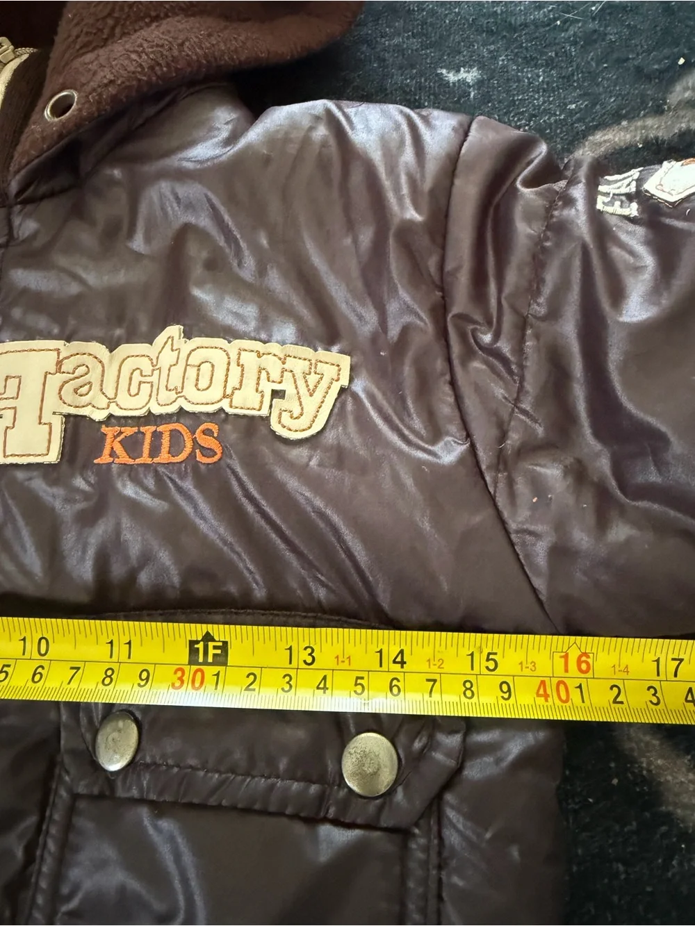 Vintage Brown Hooded Puffer Jacket size 4-5T
